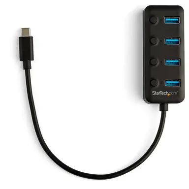 StarTech.com Bus-Powered 4-Port Hub with Individual Port Switches - USB-C to 4X USB Type-a PO, image 8