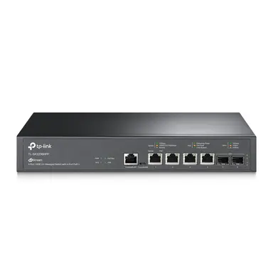 Omada Networks by TP Link Jetstream 4-Port 10GBASE-T and 2-Port 10GE SFP+ L2+ Managed Switch with 4-Port