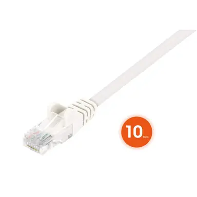Intellinet Cat6 U/UTP Slim Network Patch Cable, 1.5 FT., White, 10-Pack, image 7