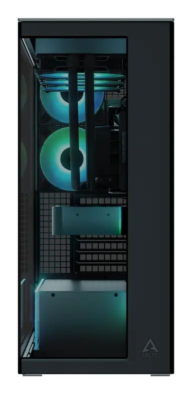 Arctic Cooling Xtender (BLACK)-PC Case-Mid Tower-Tempered Glass Panel-Included a-RGB Fans, image 7
