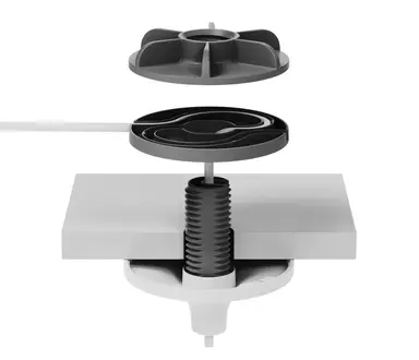Logitech Mic Pod Pendant Mount - Off-White, image 6