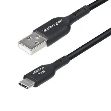 StarTech.com 1 ft (30CM) USB-a to USB-C Charging Cable, Charge & Sync, 3A, USB 2.0, Tpe Jacket, image 4