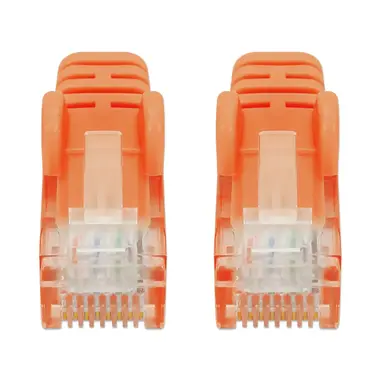 Intellinet Cat6 U/UTP Slim Network Patch Cable, 1.5 FT., Orange, image 7