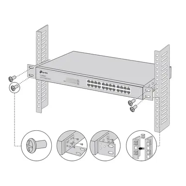 Omada Networks BY TP Link Rack-Mounting Bracket Kit, image 7