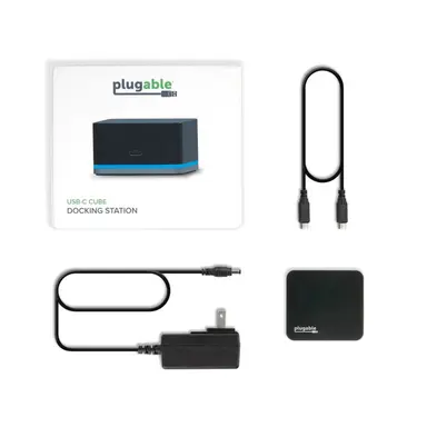Plugable Technologies Plugable USB C Wired Cube Mini Docking Station - Compatible with Thunderbolt Por, image 7