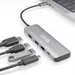 Plugable Technologies Plugable USB C Multiport Adapter Hub, 4 in 1, 100W Power Delivery Charging, USB, image 5
