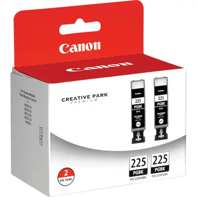 Canon Inkjet PGI-225 Black Twin Pack - Ink - Cartridge - for IP4820, MG5220, MG5120, MG6120