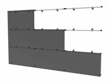 Peerless Industries 3X3 Universal Wall Mount for Latching Dvled Displays up to 1220MM Wide
