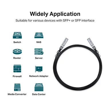 Omada Networks by TP Link 3 Meters 10G SFP+ Direct Attach Cable, image 8