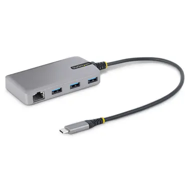 Portable Bus-Powered USB-C Expansion Hub/GB Ethernet Adapter (wol/Jumbo Frames/V