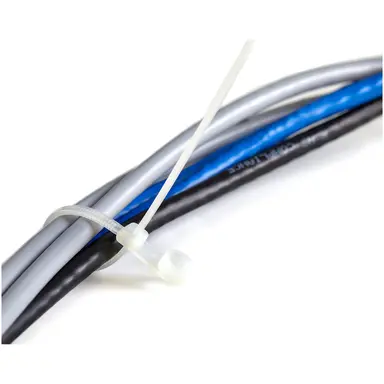 StarTech.com 100 Pack of Plastic Zip Ties with Screw Hole - 4 in, image 8