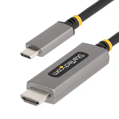 StarTech.com 10 ft (3M) USB-C to HDMI Adapter Cable, 8K 60HZ, 4K 144HZ, HDR10, USB Type-C to H