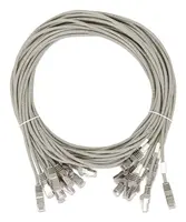 Intellinet CAT8.1 U/FTP Slim Network Patch Cable, 0.5 FT., Gray, 10-Pack, image 3