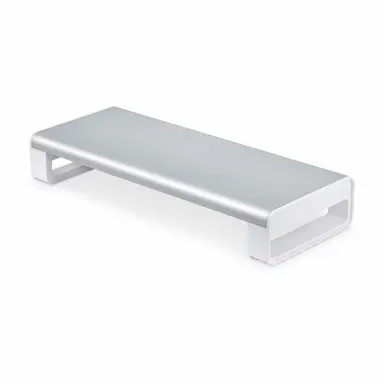 StarTech.com Ergonomic Monitor Riser Stand, up to 33LB/15KG, Fixed Height 3.5IN/9CM, Desktop