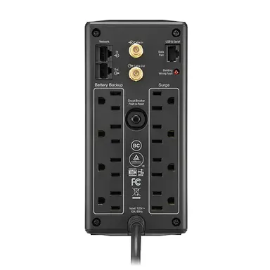 APC by Schneider Electric APC Back-UPS 850, Compact Tower, 850VA, 120V, Avr, LCD, 4 NEMA 5-15R, 4, image 7