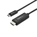 StarTech.com Black 3.3FT/1M USB Type C DP Alt Mode HBR2 to HDMI 2.0 Cable 4K 60HZ/1080P 7.1, image 5
