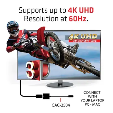 Club 3D B.V USB Type C 3.1 Gen 1 to HDMI 2.0 4K60HZ HDR Active Adapter, image 8