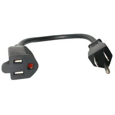 StarTech.com AC Power Extension Cord 1FT/0.3M 16AWG Power Supply Extension Cable NEMA 5-15R, image 4