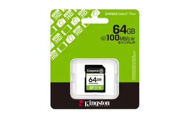 Kingston 64GB SDXC Canvas Select Plus GEN3 100MB/S C10 UHS-I U1 V10, image 7