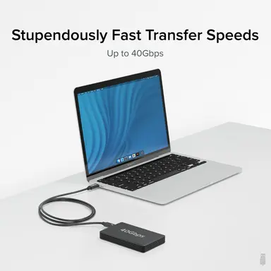 Plugable Technologies Plugable Thunderbolt 4 Cable, 1M (3.3 ft), 240W Epr Charging, Thunderbolt Certifi, image 7