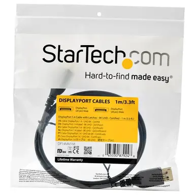 StarTech.com 1M/3.3FT VESA Certified DisplayPort 1.4 Cable - 8K 60HZ/HDR/HBR3/DSC1.2/HDCP2.2/, image 8