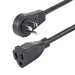 StarTech.com 10 ft (3M) Power Extension Cord - 360&DEG; Rotating Flat Plug Extension Cord - NE, image 4