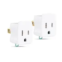 CyberPower Systems (USA) 3-Prong to 2-Prong Plug Adapter 2-Pack, Polarized Grounding Converter, 3-Prong, image 3
