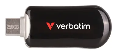 Verbatim Americas 256GB Plectra USB-C Flash Drive - Black