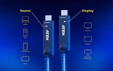 Aten 33FT (10M) Ultra HD USB-C Active Optical Cable, image 7