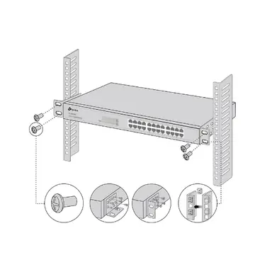 Omada Networks BY TP Link Rack-Mounting Bracket Kit Screws Included, image 7