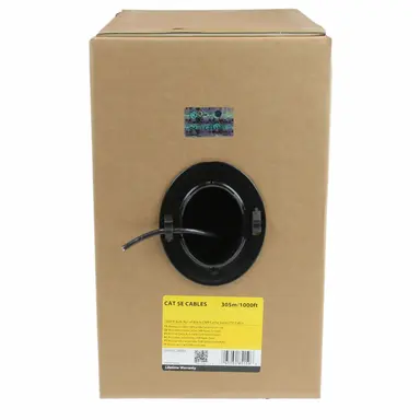 StarTech.com 1000 FT. (304,8M) Black 4 Pair UTP Cat5e Cable for 1000 Mbps Networks - High-Qua, image 6