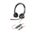 HP Poly Blackwire 3320 Microsoft Teams Certified Headset +USB-C/A Adapter TAA US, image 5