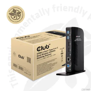 Club 3D B.V USB a 3.0 Dual Display 4K60HZ Docking, image 6