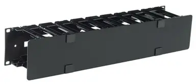 APC by Schneider Electric Horizontal Cable Manager, 2U Single Side with Cover