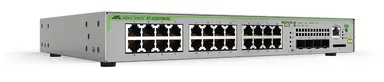 Allied Telesis L2+ Managed, 24 X 10/100/1000MBPS, 4 X SFP Uplink Slots, 1 Fixed AC Power Supply