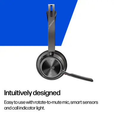 HP New Poly Voyager Focus 2-M USB-C-C Headset USB-C/a Adapter Charging Stand Custom, image 6