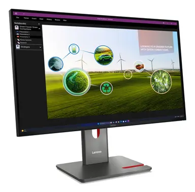 Lenovo P27Q-40, 27 Inch QHD Monitor with IPS, HDR10, LTPS Stand with Phone Slot, Variab, image 7