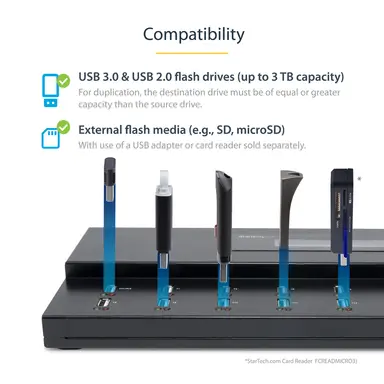 StarTech.com 1 to 15 Standalone USB Flash Drive Duplicator/Eraser, Cloner/Sanitizer; Supports, image 8