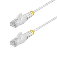 StarTech.com 1 ft White Slim Cat6 Ethernet Cable, Snagless, 100W PoE, UTP, LSZH, 28AWG Bare, image 3