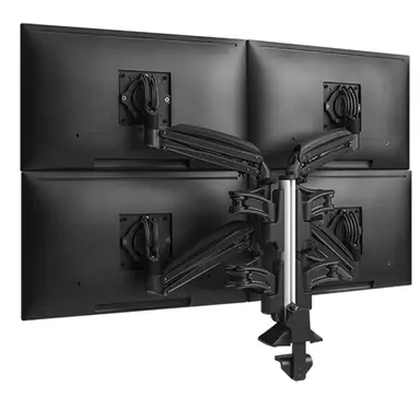 Chief Manufacturing KX Clmn Desk Mnt Quad 2L Arms Blk