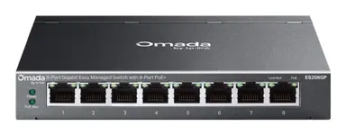 Omada Networks by TP Link Omada 8-Port Gigabit Easy Managed Switch with 8-Port PoE+ Port: 8 Gigabit PoE+