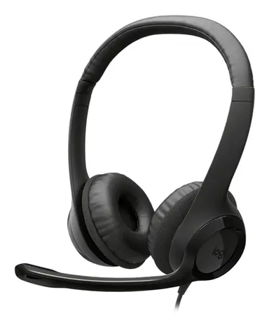 Logitech H390 USB-C Computer Headset (Midnight Black), image 4