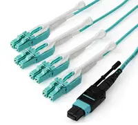 StarTech.com 3M (9.8 ft) MTP(F)/PC to 4X LC/PC Duplex Breakout OM3 Multimode Fiber Optic Cable, image 3