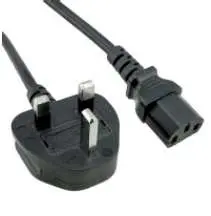Opengear Power Cable IEC to UK 3PIN, Black 1.8 m