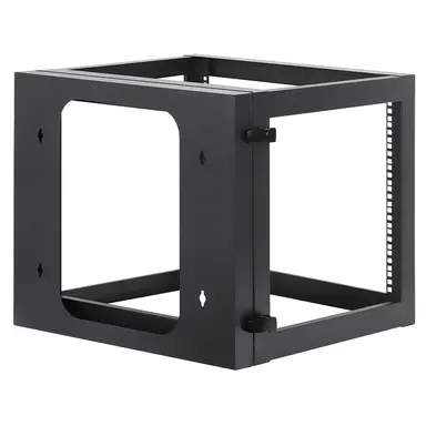 Intellinet 19 In. Wall Mount 4-Post Open Frame Network Rack, 9U, image 8