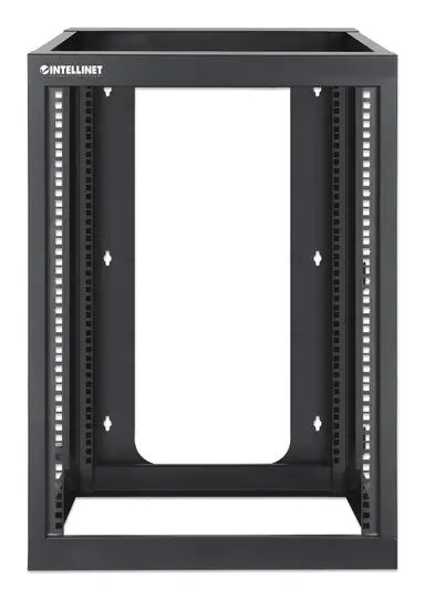 Intellinet 19 In. Wall Mount 4-Post Open Frame Network Rack, 15U, image 7