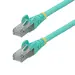 StarTech.com 6 in Cat6a Ethernet Cable - Aqua - Low Smoke Zero Halogen (LSZH) - 10GBE 500MHz 1, image 5