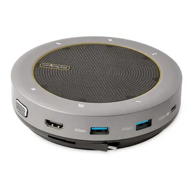 StarTech.com USB-C Speakerphone Docking Station, Mini Portable Conference Dock, USB-C to VGA/, image 7