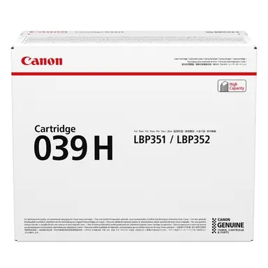 Canon Laser Canon 039H High Yield Toner Cartridge, 25,000 Sheets ISO/IEC, Compatibility I-SE, image 2