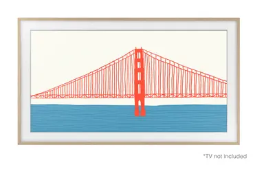 Samsung Electronics America I 50INCH The Frame Customizable Bezel - Modern Teak, image 6